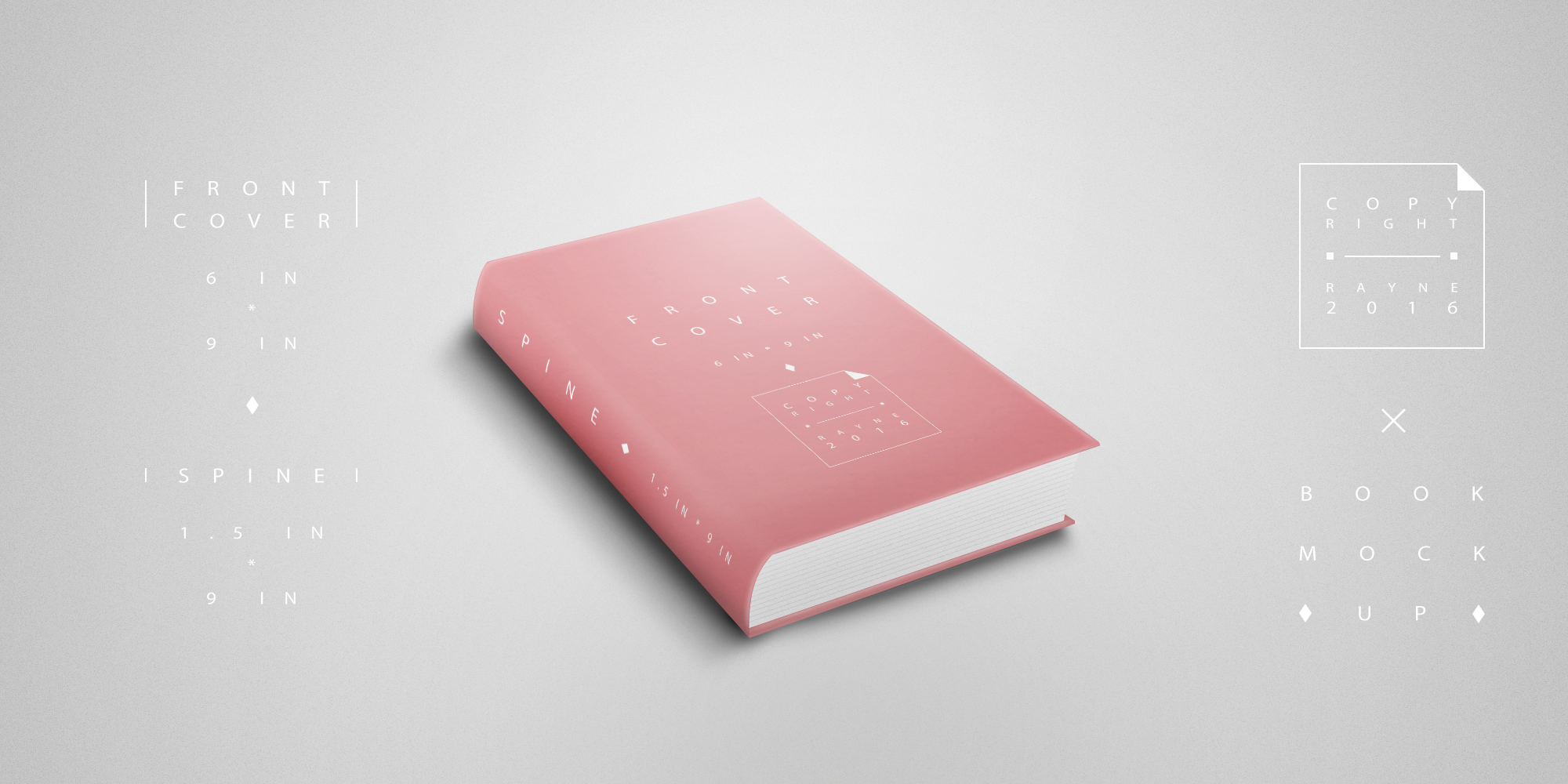 [ 7/14/2016 ] Book Mockup PSD 1/2
