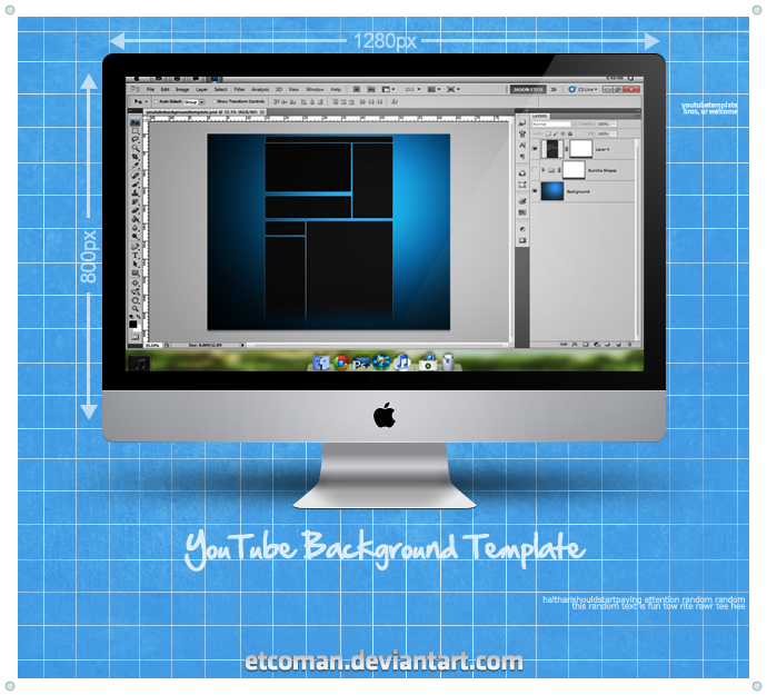 YouTube BG Template by etcoman on DeviantArt