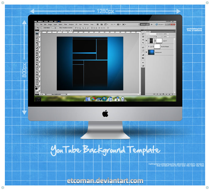 YouTube BG Template by on DeviantArt YouTube BG Template by on DeviantArt