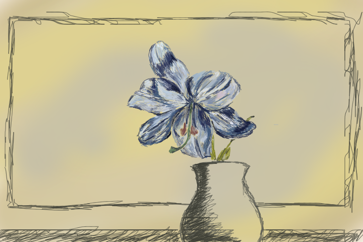 blue flower