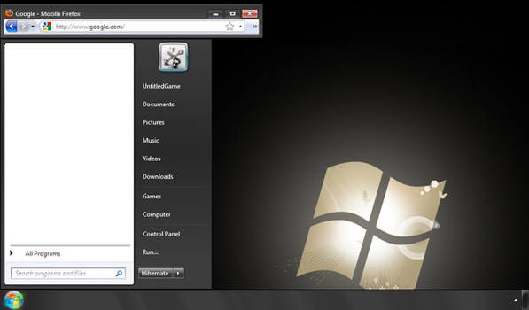 Windows 7 Basic Black theme
