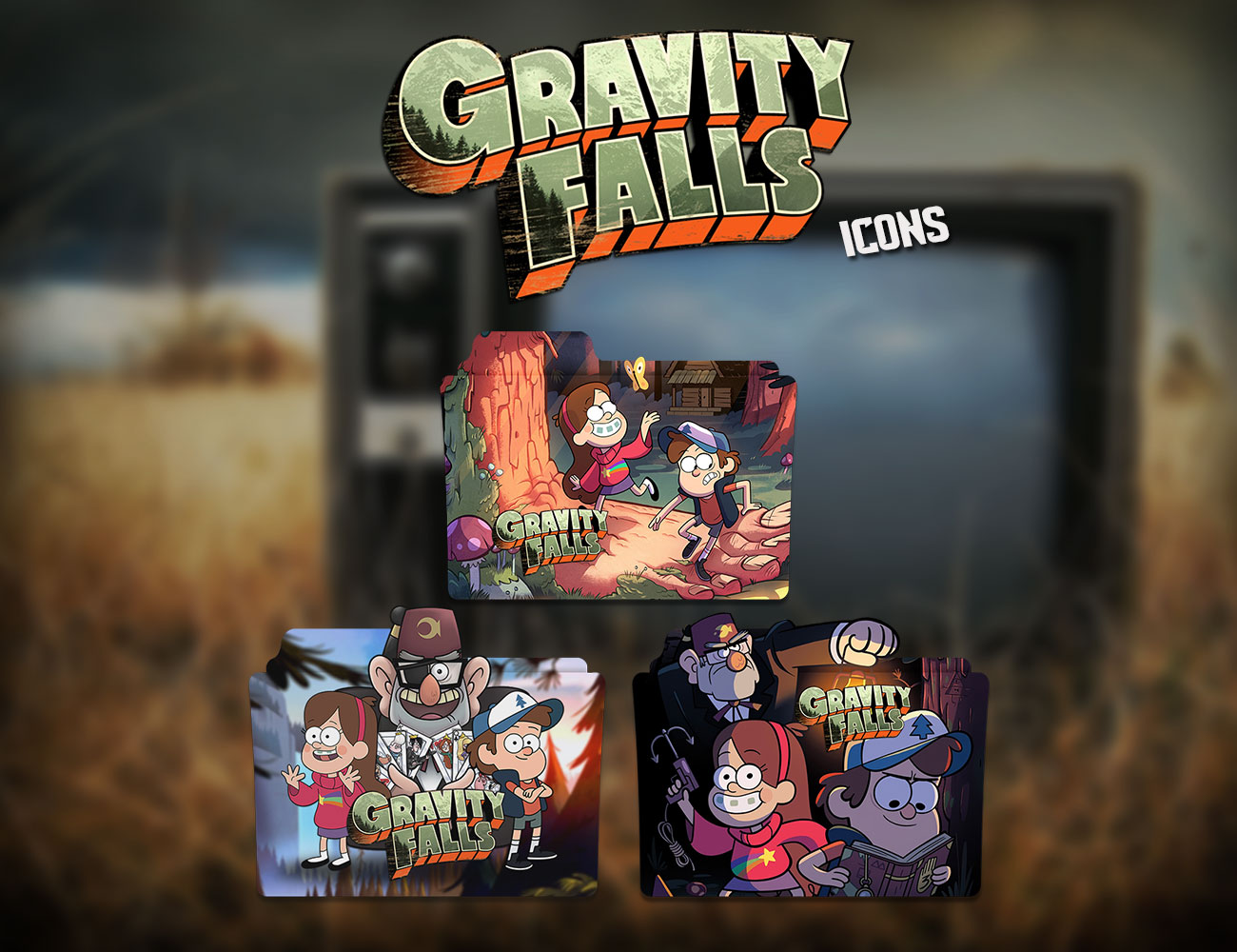 Gravity Falls Folder Icon by Eanzito on DeviantArt