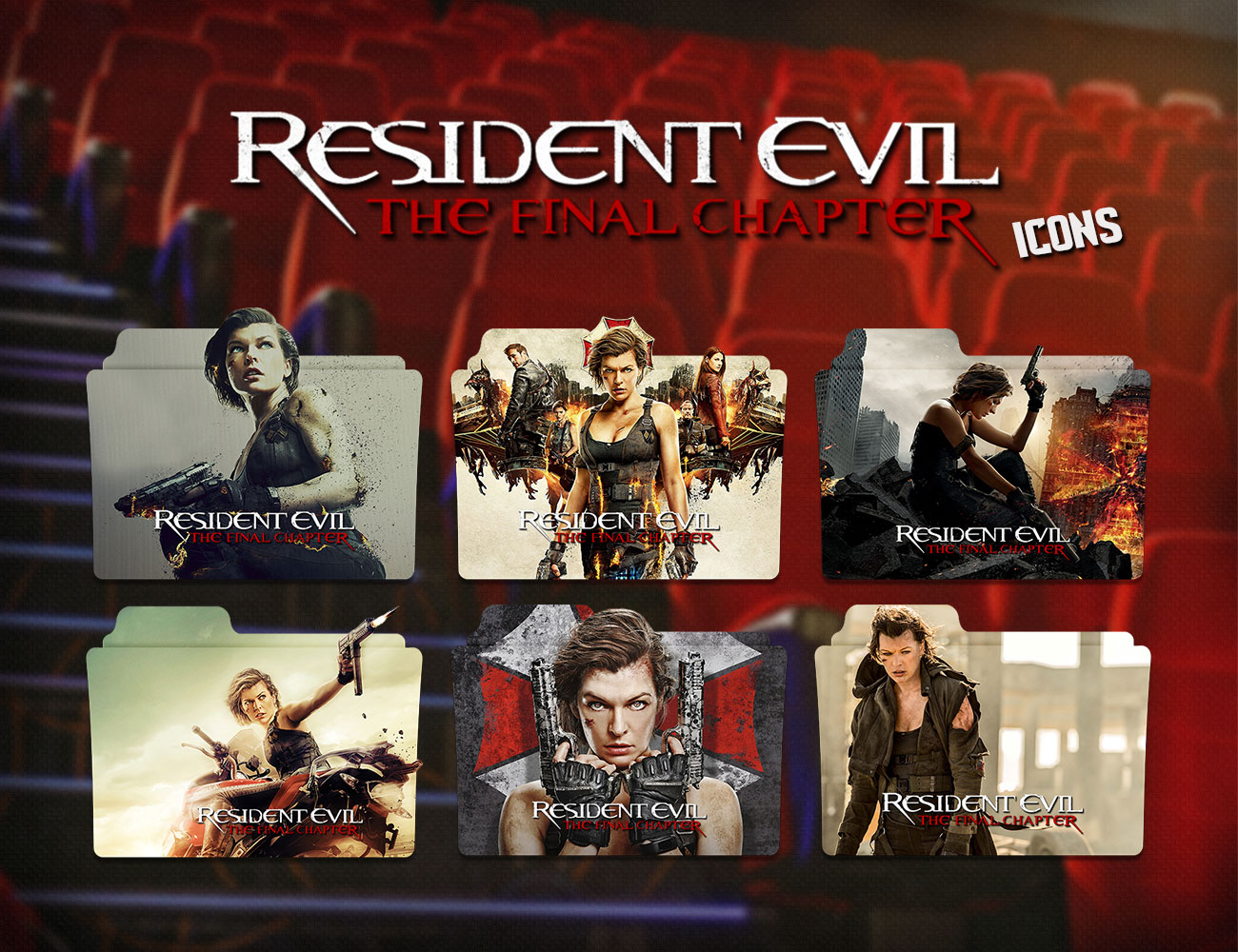 Resident Evil Final Chapter v7b movie folder icon by zenoasis on DeviantArt