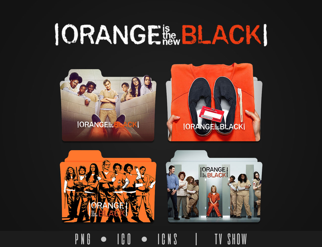 Orange Is the New Black Folder Icon by Eanzito on DeviantArt