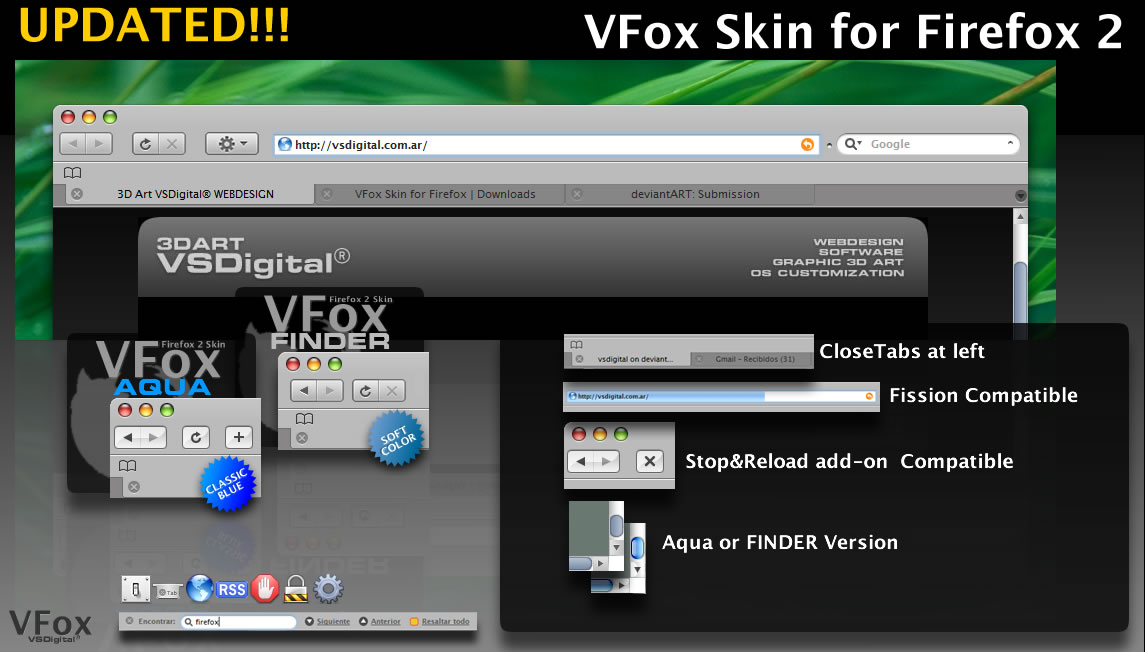 VFox Leopard Skin Firefox 2.0