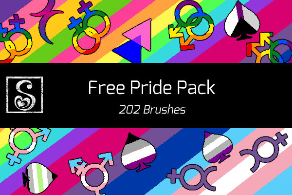 Shrineheart's Free Pride Pack - 202 Brushes by Shrineheart on DeviantArt