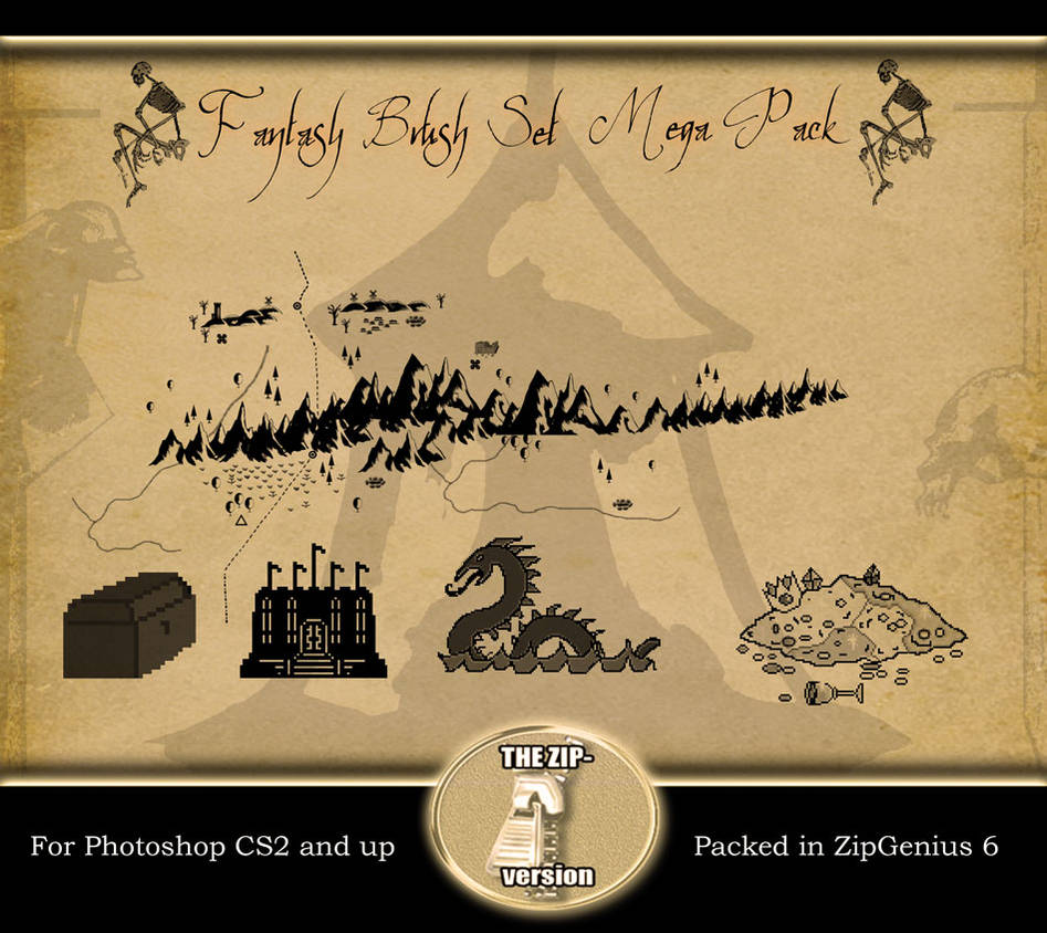 Fantasy Brush Set 2 Mega Pack by mawstock
