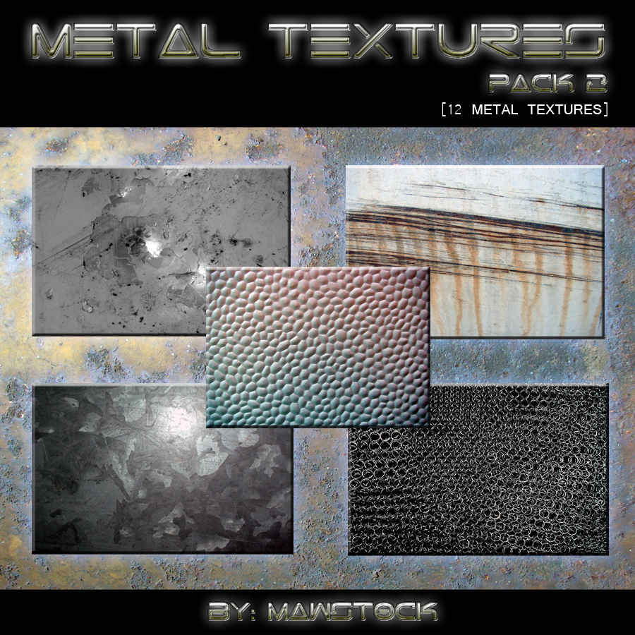 12 METAL TEXTURES - PACK 2