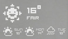 Pixel Weather Icons