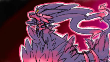 Mega Gengar/Reshiram by Sarahdog2009