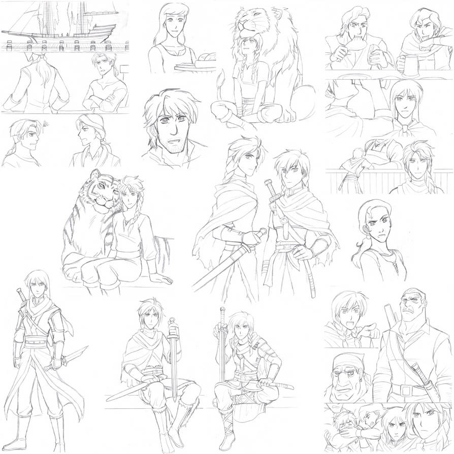 Disney AU Project Sketch Dump by Zero-Kiba on DeviantArt