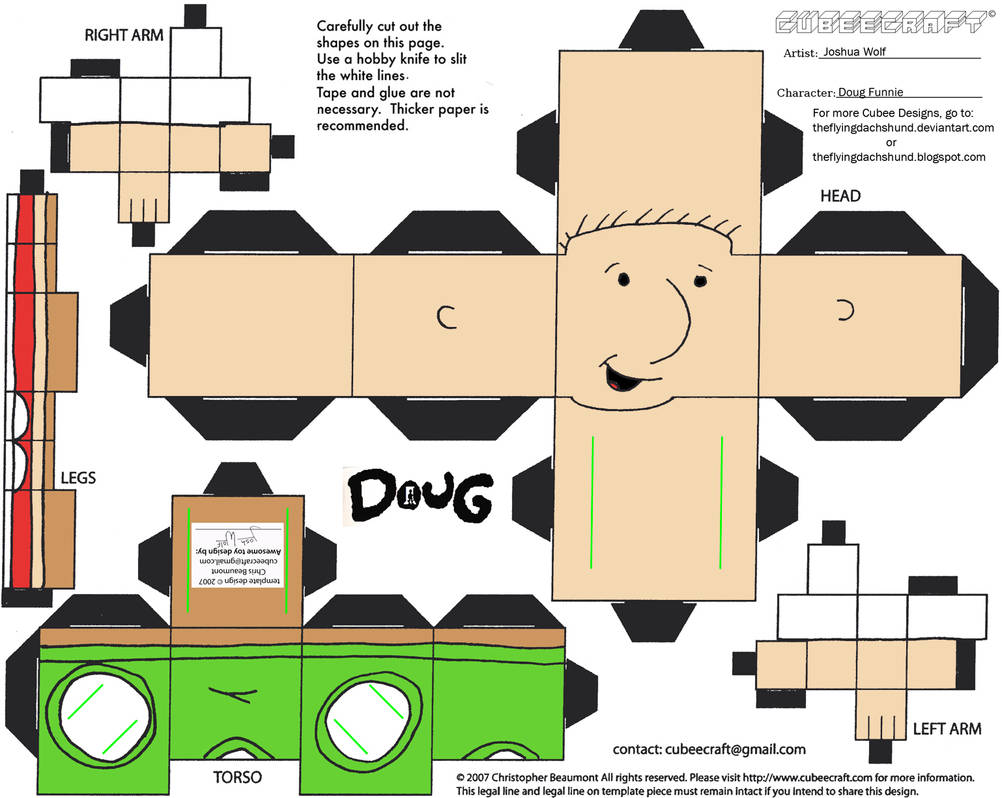 Doug Doug Funnie Cubee by TheFlyingDachshund on DeviantArt