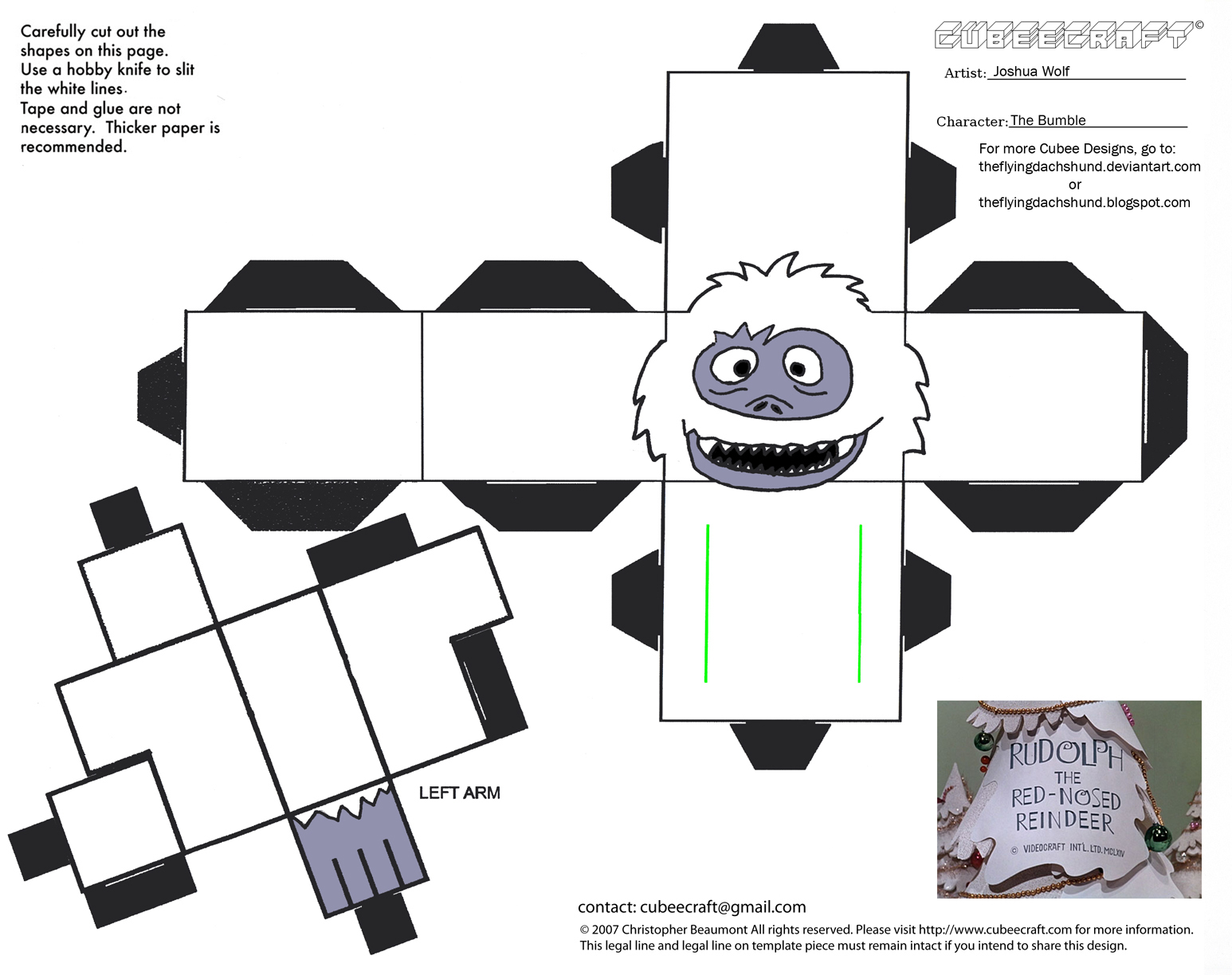 Abominable Snowman Rudolph Coloring Pages