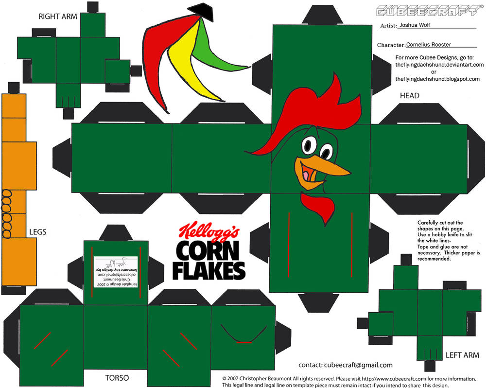 ADV CH8: Cornelius Rooster Cubee by TheFlyingDachshund on