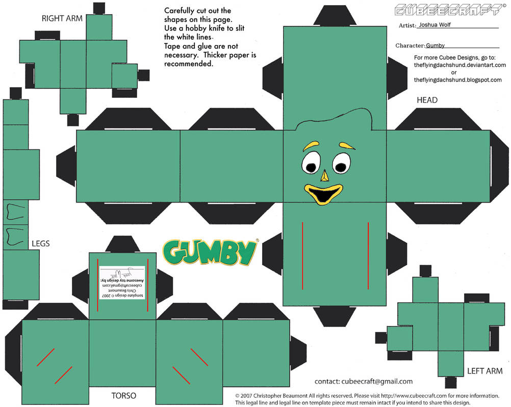 Gumby Gumby Cubee By TheFlyingDachshund On DeviantArt gumby-gumby-cubee-by-theflyingdachshund-on-deviantart