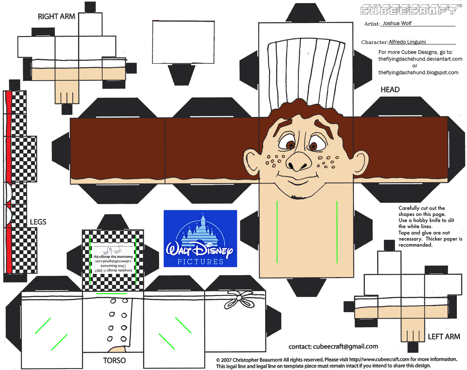 Dis23 Alfredo Linguini Cubee by TheFlyingDachshund on DeviantArt