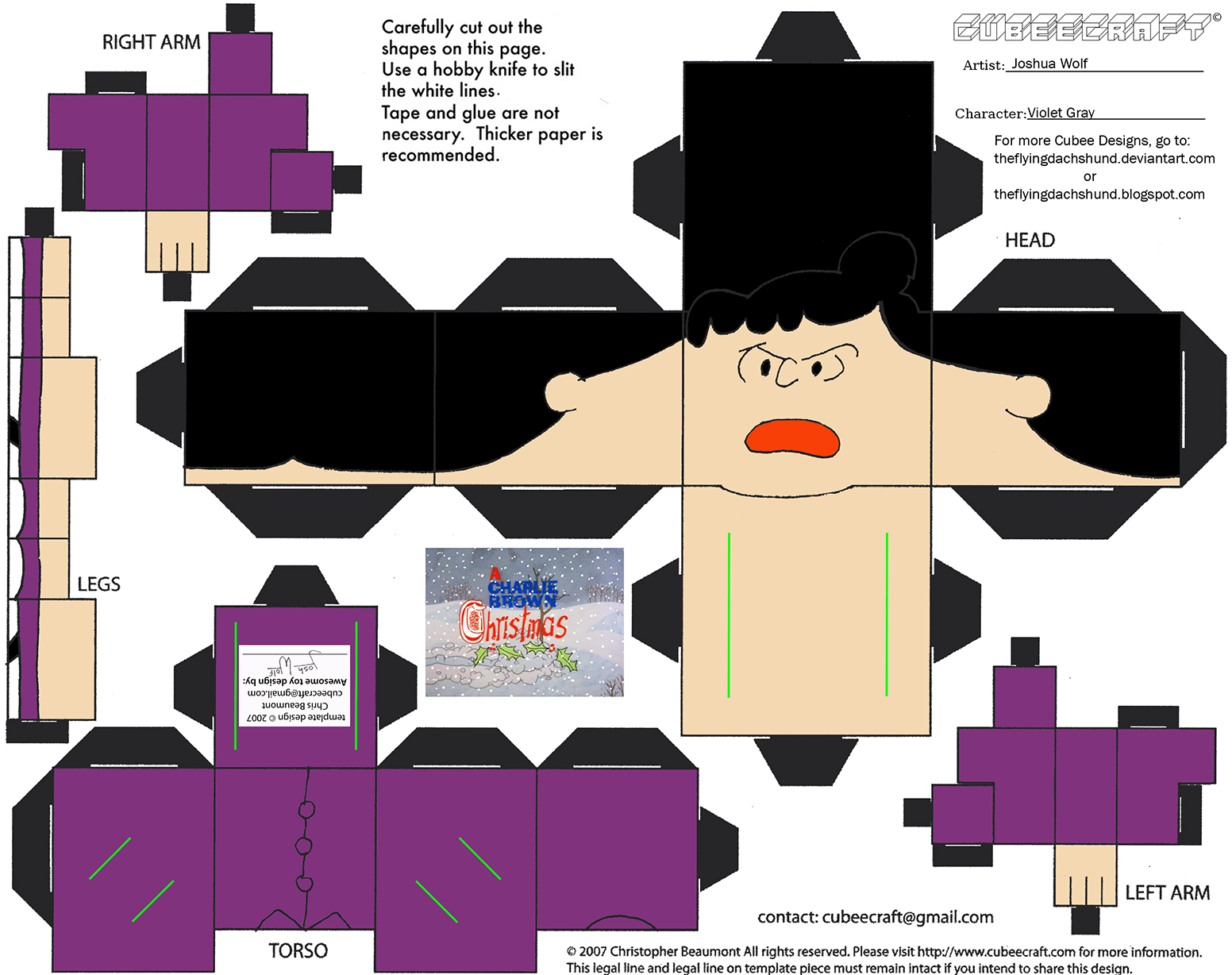 X-Mas19: Violet Gray Cubee