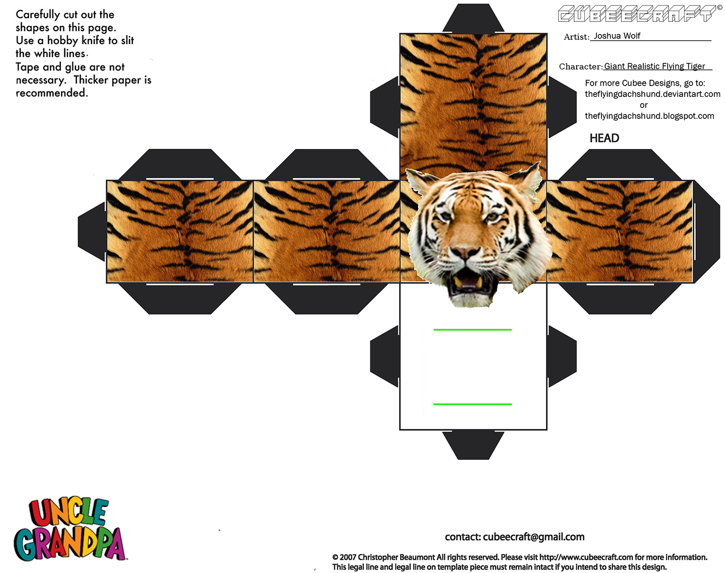 CE7 Giant Realistic Flying Tiger Cubee by TheFlyingDachshund on DeviantArt