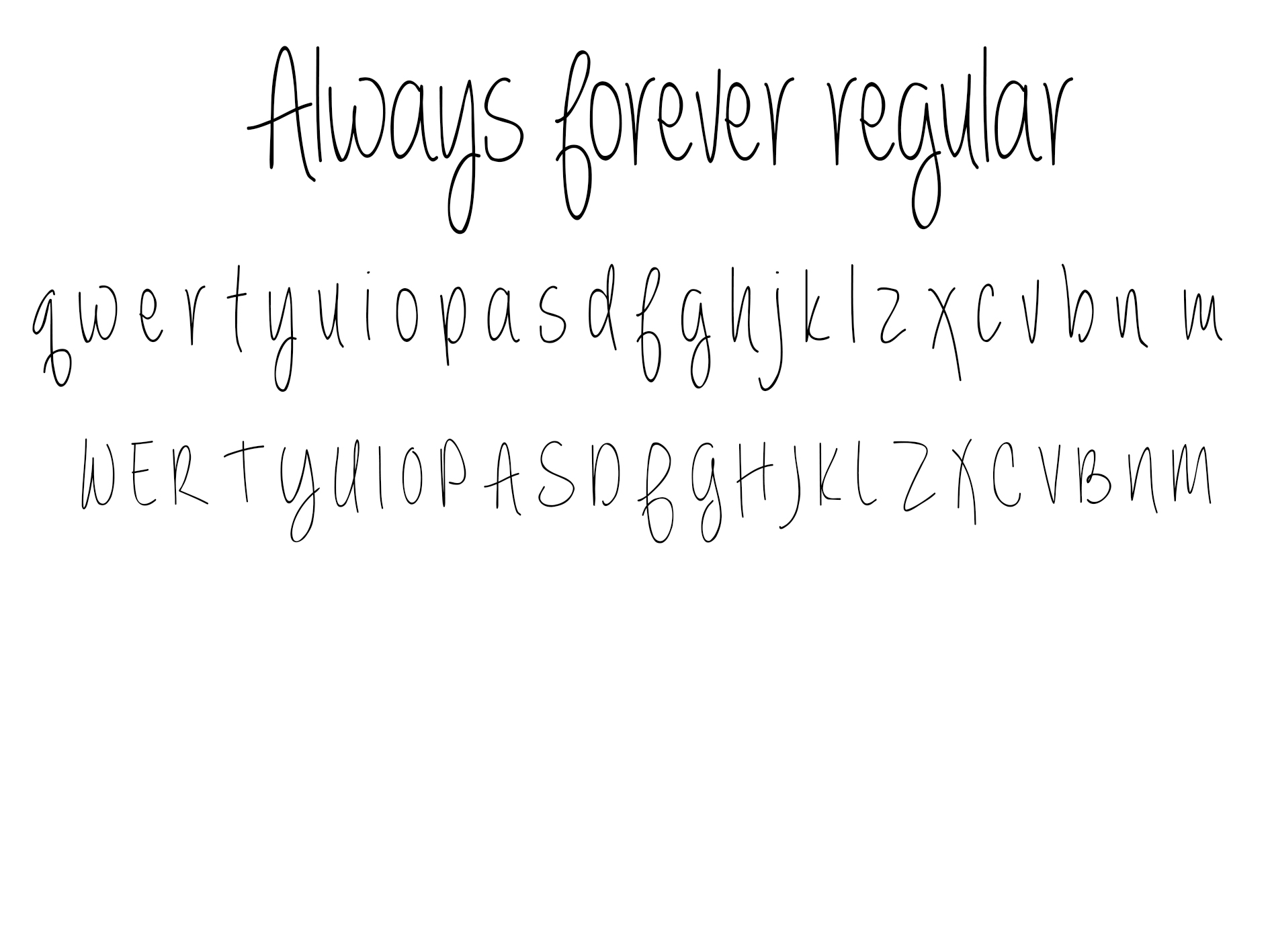Always Forever Font By Nudibear On Deviantart