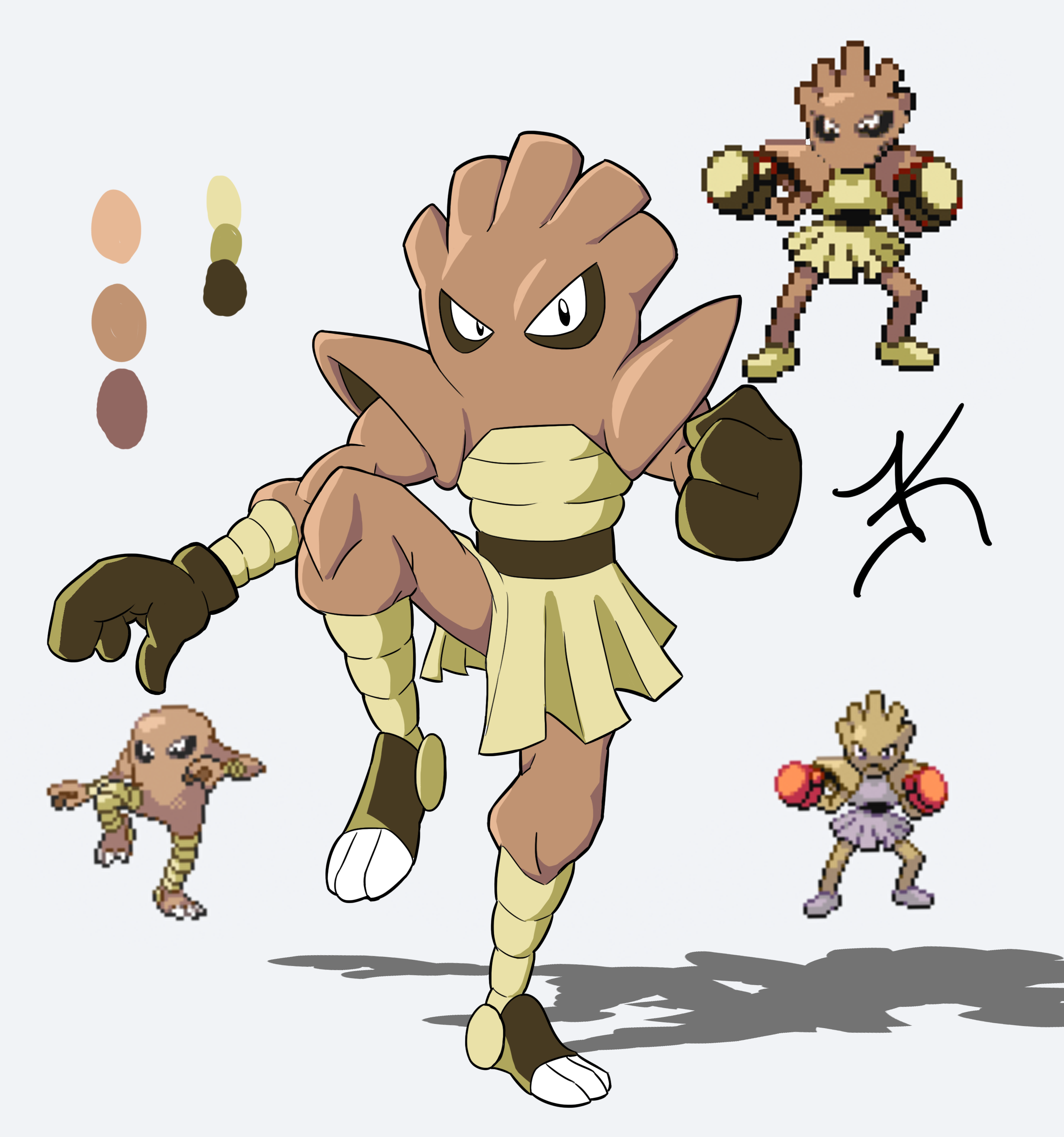 Lucy on X: ⚡️pokemon yellow revamp project⚡️ hitmonlee, hitmonchan   / X