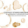 coffee stains brushes