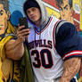 Flexing for his subscribers