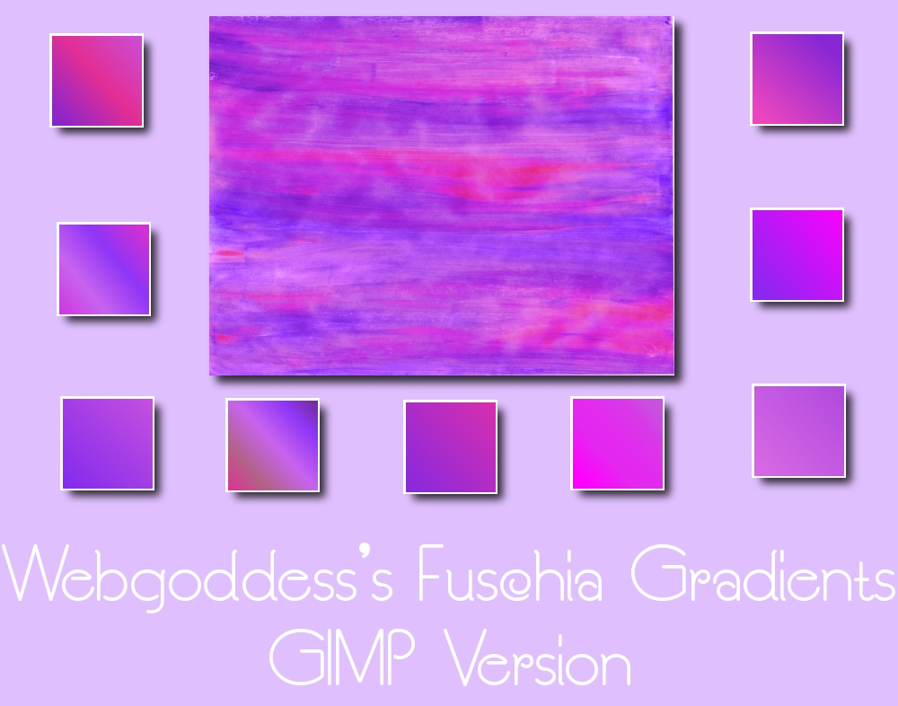 Fuschia Gradients For Gimp by webgoddess