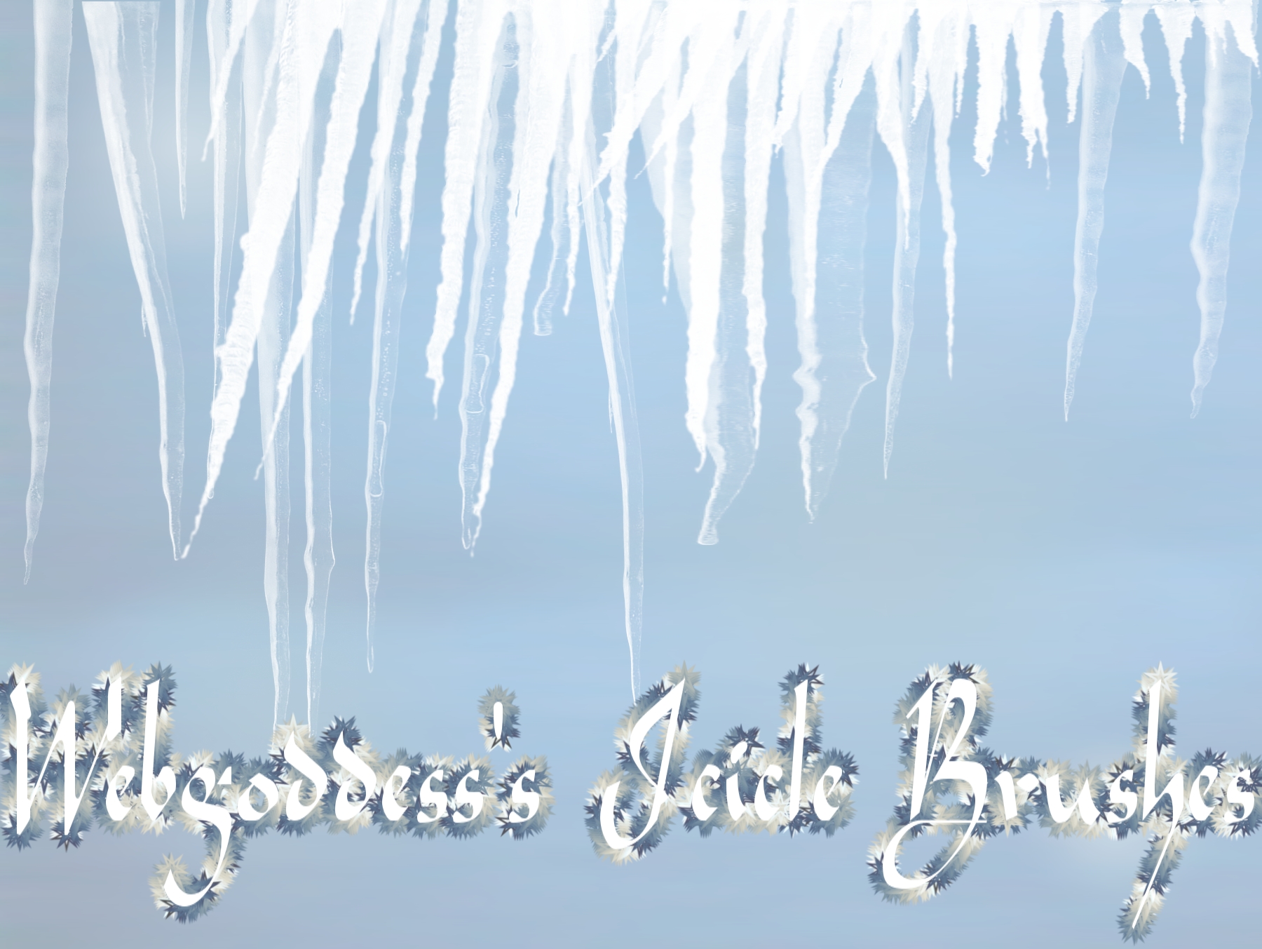 Icicle Brushes by webgoddess on DeviantArt