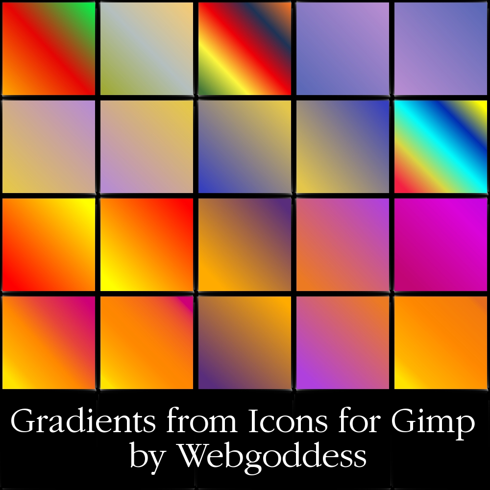 Gradients from Icons for Gimp