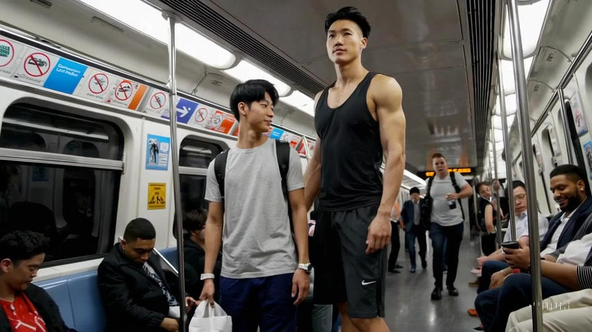Video of Tall Guy In the Subway by tallguysai on DeviantArt