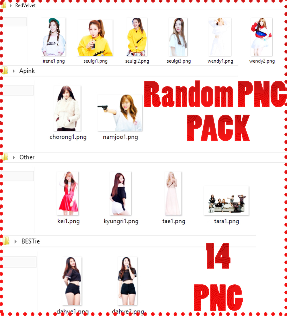 RANDOM PNG | Zip Pack | K-POP Girls