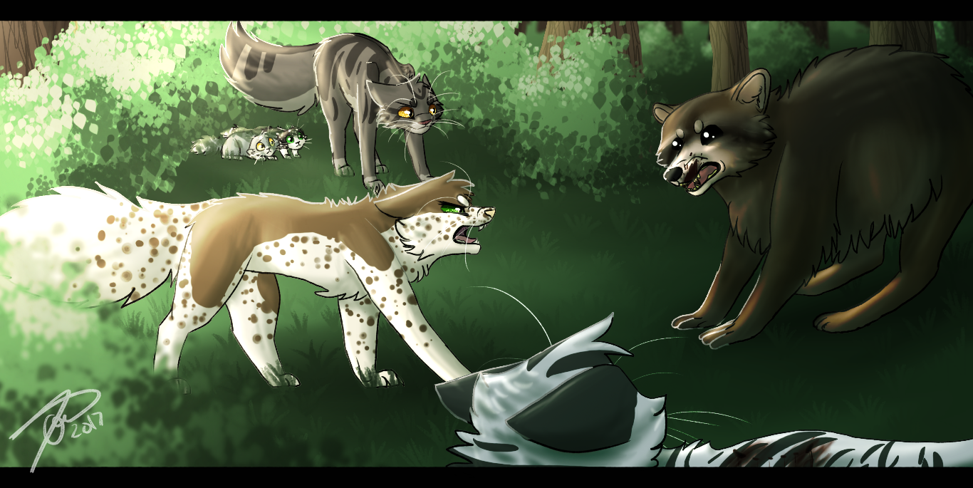 Raccoon Attack by AmberheartWarrior on DeviantArt