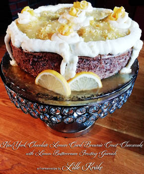 NewYork Chocolate LemonCurd BrownieCrustCheesecake