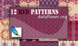12 red patterns for photoshop
