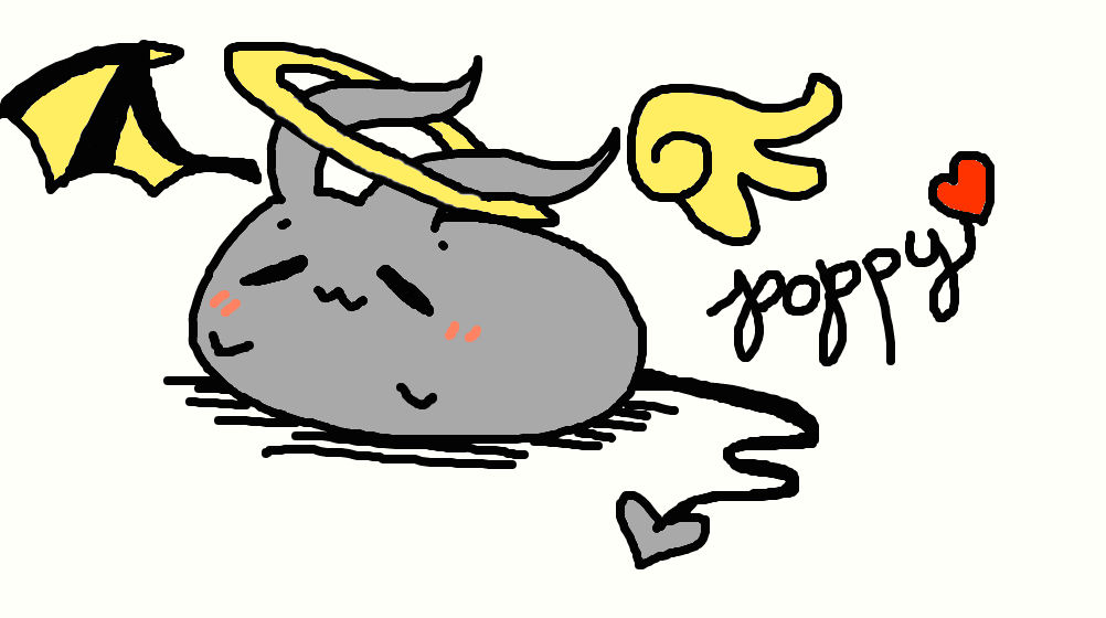 poppy the half demon and half angel rabbit by SStwins98 on DeviantArt