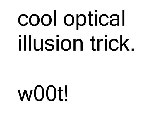 my optical illusion