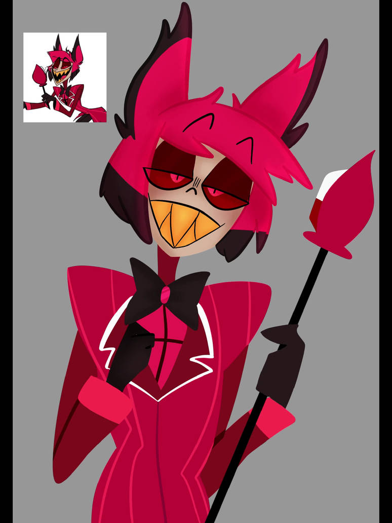 Alastor speed draw/speed paint thingy by BlueLynns on DeviantArt