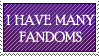 Many Fandom Stamp