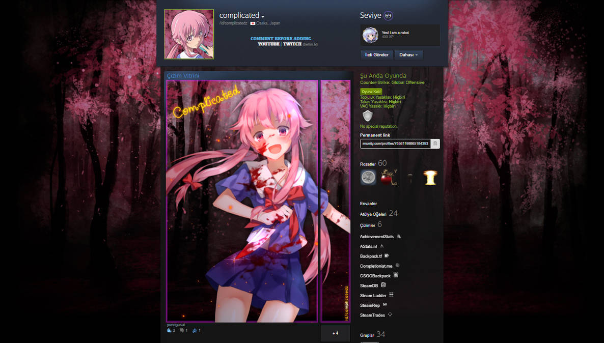Steam Artwork Animated Yuno Gasai By Yamoimatr On Deviantart A collection of the top 42 yuno gasai wallpapers and backgrounds available for download for free. steam artwork animated yuno gasai by