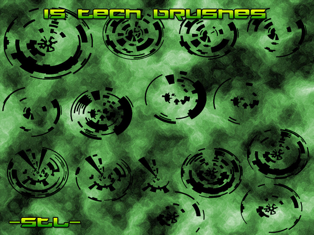 15 Tech Circle Brushes by STL1 on DeviantArt