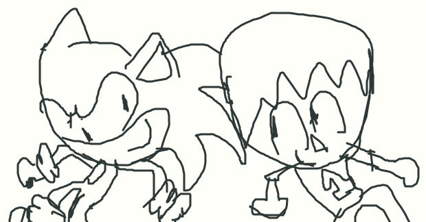 Sonic meets the Animal Crossing Villager by Rickythecool on DeviantArt
