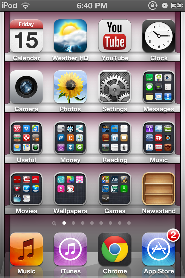 Ipod Touch Iphone 4g Plain White App Shelf Wallie By Sleepy Stardust On Deviantart