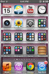 iPod Touch iPhone 4G Plain White App Shelf Wallie by Sleepy-Stardust
