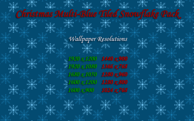 Christmas Tiled Snowflake Wallpaper Pack