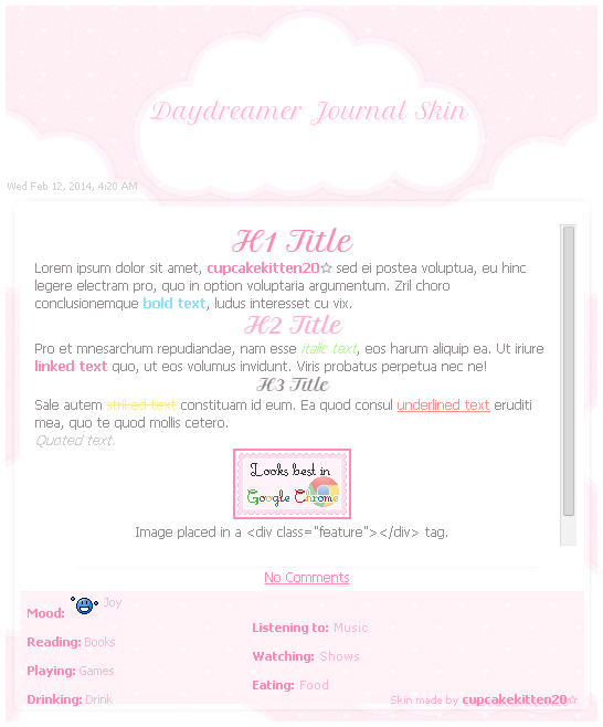 Daydreamer Journal Skin