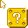 Gold Mario Block Pixel Cursor