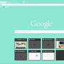Turquoise Pixel Hearts - Google Chrome Theme