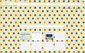 Colored Sunflowers - Google Chrome Theme