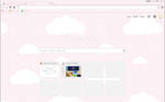 Pink Glitter Clouds - Google Chrome Theme by Sleepy-Stardust