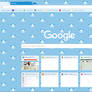 Google Chrome Theme - Cute Pixel Blue Panda Bears